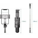Ver imagem 5 de Gimbal Estabilizador Automático para Celular - Suporte 360º, Gravação Estável, Controle Inteligente