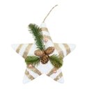 Ver imagem 1 de Enfeite Árvore Natal Pendente Natalino Estrela de Natal 28cm