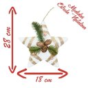 Ver imagem 2 de Enfeite Árvore Natal Pendente Natalino Estrela de Natal 28cm