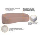 Ver imagem 6 de Sofá 3 Lugares 200cm Orgânico Luxo Recepção Amore Linho Cor Rosê