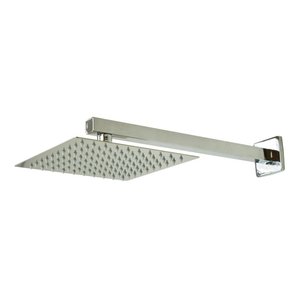 Kit Ducha Chuveiro Slim Inox 304 20x20 + Braço 40cm Es125 Luuk Young