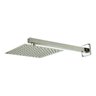 Kit Ducha Chuveiro Slim Inox 304 20x20 + Braço 40cm Es125 Luuk Young - 1