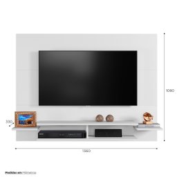 Painel para TV até 58 Polegadas com Prateleiras Vitória Mavaular - 3