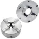 Ver imagem 1 de Placa P/ Torno Univ. 200mm 4 Castanhas + Flange Camlock P/ Torno Romi S20