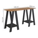 Ver imagem 4 de Mesa Escrivaninha Cavalete B61 135 Cm Mell Preto Novam