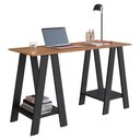 Ver imagem 3 de Mesa Escrivaninha Cavalete B61 135 Cm Mell Preto Novam
