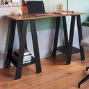 Ver imagem 6 de Mesa Escrivaninha Cavalete B61 135 Cm Mell Preto Novam