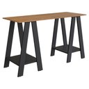 Ver imagem 1 de Mesa Escrivaninha Cavalete B61 135 Cm Mell Preto Novam