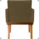 Ver imagem 5 de Kit 2 Poltronas Decorativa para Sala Recepção Consultório Escritório Base em Madeira Divine