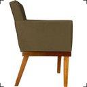 Ver imagem 3 de Kit 2 Poltronas Decorativa para Sala Recepção Consultório Escritório Base em Madeira Divine