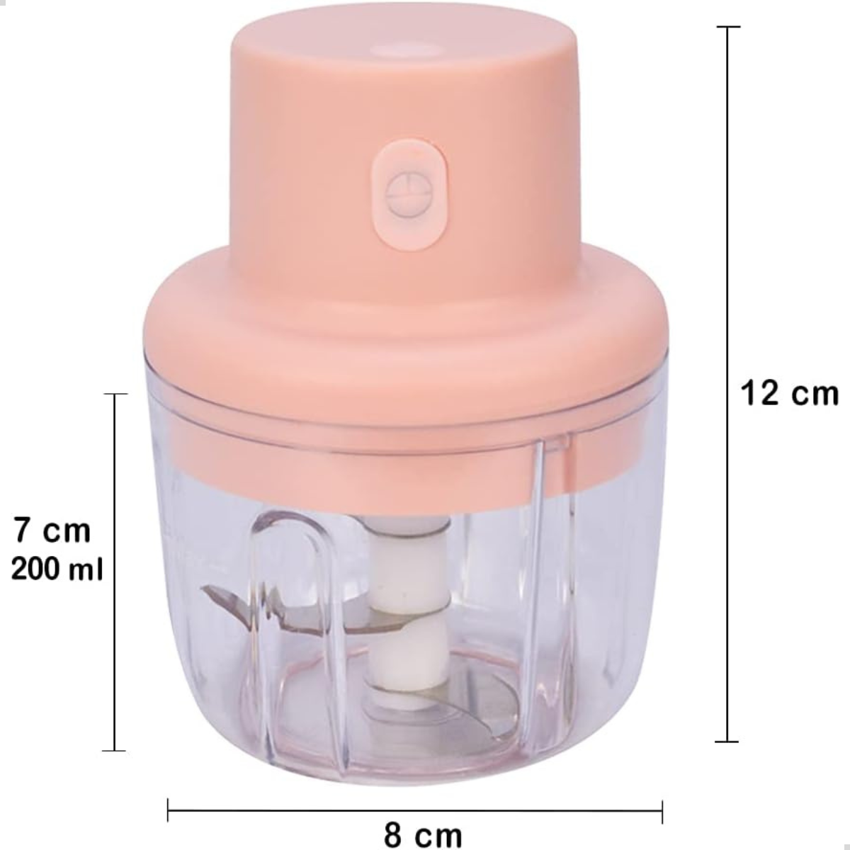 Mini Processador e Triturador de Alimentos Elétrico 250 Ml - 8