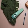 Saboneteira Bolsa Mala Viagem Estojo Porta Escovas Creme Dental Verde Menta - 2