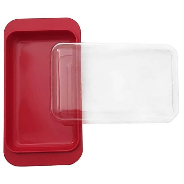 Conjunto Porta Frios Mantegueira Porta Queijo Minas E Açucareiro Vermelho - 9