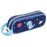 Mochila Infantil De Rodinha Escolar Menino Dinossauro Astronauta AstroDino Carrinho Pequena Costas - - 5