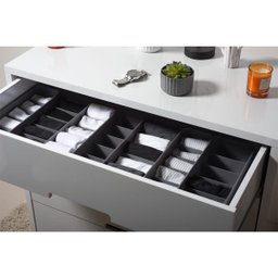 Kit 4 Colmeias Organizadoras Organizador de Gaveta Logic Chumbo - 4