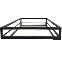 Bandeja De Vidro Para Banheiro Espelhada Para Decoração Casa - 10