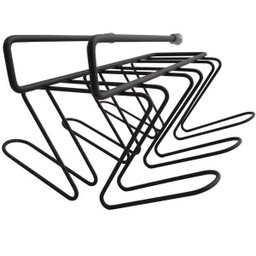 Porta Copos Suspenso Organizador De Armário Encaixe Cozinha Grafite - 3 Porta Copos Suspenso Organizador De Armário Encaixe Cozinha Grafite - 3