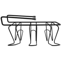 Porta Copos Suspenso Organizador De Armário Encaixe Cozinha Grafite - 7 Porta Copos Suspenso Organizador De Armário Encaixe Cozinha Grafite - 7