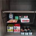 Ver imagem 2 de Cesto Aramado Prateleira 43cm Grande Organizador De Encaixe Preto