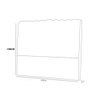 Cabeceira  King Size Dama 195cm para Box 193cm Estofada Tecido PVC Simbal - 3