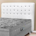 Ver imagem 1 de Cabeceira King Size Dama 195cm para Box 193cm Estofada Tecido PVC Simbal