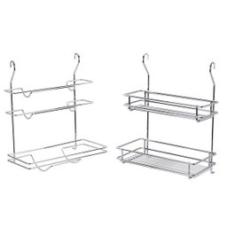 KIT UTENSILIOS CROMADO PARA PAREDE DE COZINHA - 1