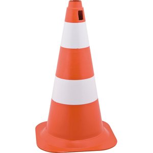 Cone sinalização 50cm laranja/branco polietileno - Vonder