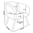 Ver imagem 6 de Kit 2 Poltronas Stella Peach Preto - D'Rossi