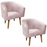 Kit 2 Poltronas Stella Peach Rose - D'Rossi - 1