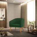 Ver imagem 2 de Kit 2 Poltronas Stella Peach Verde Esmeralda - D'Rossi