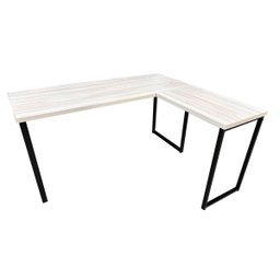 Mesa de Escritório em L Madeira 150x128 Reforçado Amantea/preto - 3