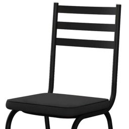 Conjunto de Mesa Malva Vidro Preto De 140 cm Com 6 Cadeiras 118 Preto Artefamol - 3