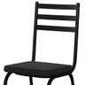 Conjunto de Mesa Malva 75cm Vidro Preto e 4 Cadeiras 118 Preto Artefamol - 4