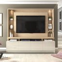 Ver imagem 1 de Home Theater Italian DJ Moveis para TV ate 60 Pol Duna Off White