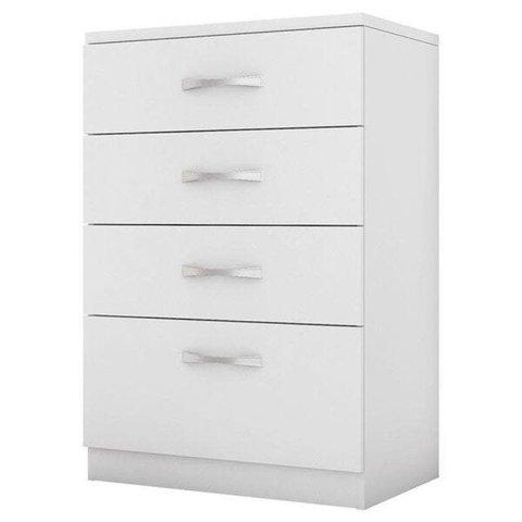 Cômoda Astral 4 Gavetas Branco Demóbile