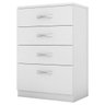 Cômoda Astral 4 Gavetas Branco Demóbile - 1