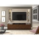 Ver imagem 2 de Home Theater Italian DJ Moveis para TV ate 60 Pol Off White Rustico Malbec