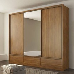 Guarda-Roupa 3 Portas 7 Gavetas com Espelho Lounge Demartez Amendola Touch - 3