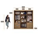 Ver imagem 2 de Guarda Roupa Casal Medelim 3 Portas 8 Gavetas Cumaru 23 – Novo Horizonte