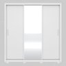Guarda Roupa Casal 3 Portas com Espelho e 2 Gavetas Residence - Branco - 9