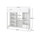 Ver imagem 3 de Cama Juvenil Multifuncional com Closet e 1 Gaveta Luna Branco Espresso Moveis