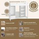 Ver imagem 6 de Cama Juvenil Multifuncional com Closet e 1 Gaveta Luna Branco Espresso Moveis