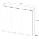 Ver imagem 4 de Guarda-Roupa 6 Portas 6 Espelhos com Pé Atrice Demartez Amendola Touch