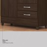 Guarda Roupa Solteiro 4 Portas e 2 Gavetas Astro - Ébano Touch - 8