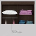 Ver imagem 7 de Guarda Roupa Solteiro 4 Portas e 2 Gavetas Astro - Ébano Touch