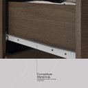 Ver imagem 6 de Guarda Roupa Solteiro 4 Portas e 2 Gavetas Astro - Ébano Touch