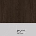 Ver imagem 5 de Guarda Roupa Solteiro 4 Portas e 2 Gavetas Astro - Ébano Touch