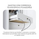 Ver mais imagens de Guarda-Roupa Casal 6 Portas e 6 Gavetas 100% MDF Reno Branco