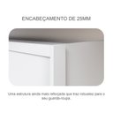 Ver imagem 6 de Guarda-Roupa Casal 6 Portas e 6 Gavetas 100% MDF Reno Branco