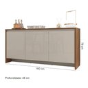 Ver imagem 2 de Buffet 03 Portas 01 Gaveta Madrid Cedro Off White Casa D